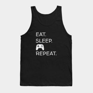 Eat Sleep Game Repeat, Funny Gaming Gift, Gamer Gift, Video Game, Kids Women Men Tank Top